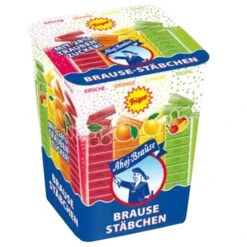 Ahoj "Brausestaebchen" Prickle Soda Powder Sticks, 4 Flavors, 4.4 Oz