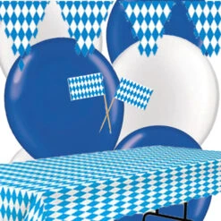 The Taste Of Germany "Blue White" Bavarian Party Decoration Kit