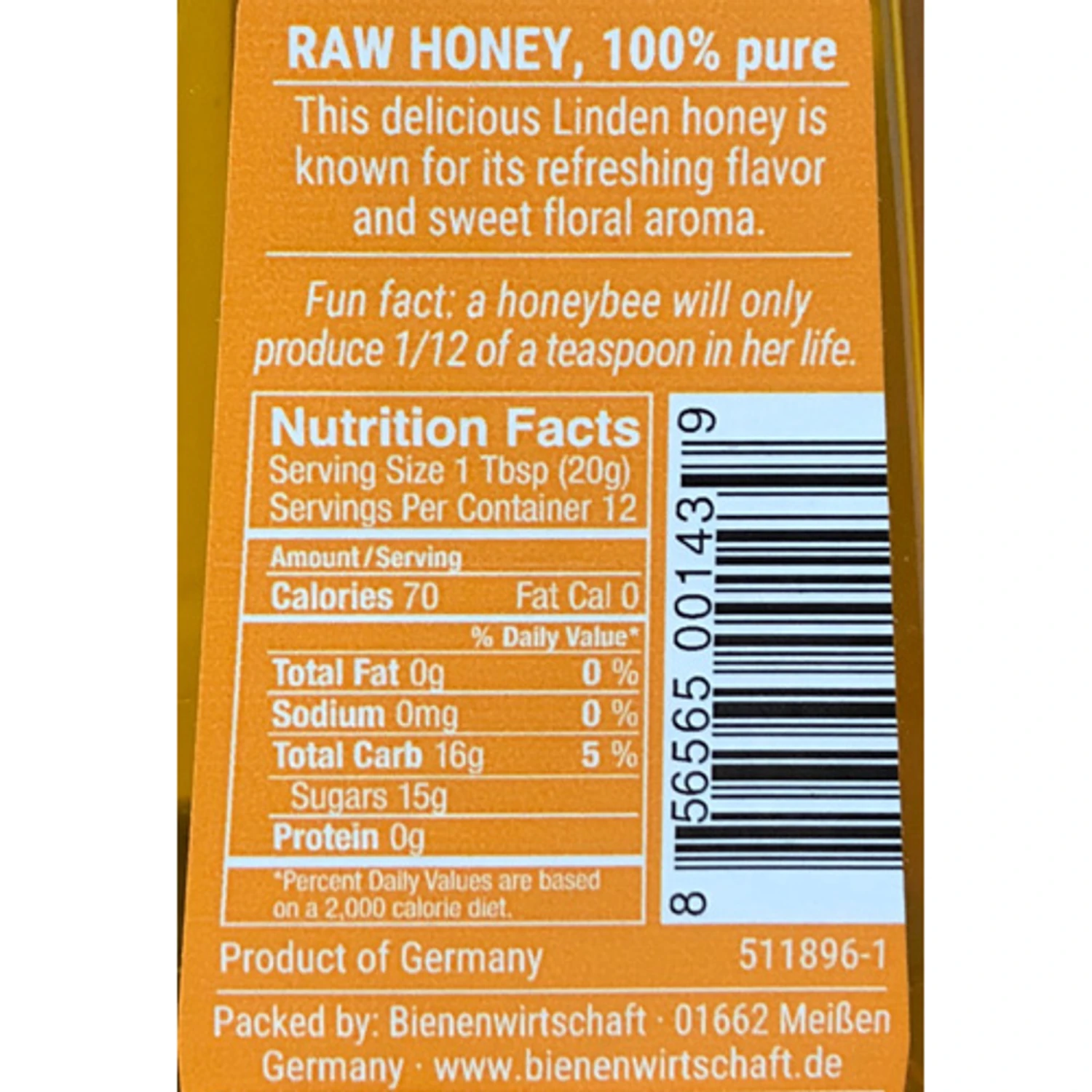 Breitsamer Bee Buddy German Linden Blossom Honey 8.8 Oz In Squeeze Bottle 4 Breitsamer Bee Buddy German Linden Blossom Honey 8.8 Oz In Squeeze Bottle - Image 2