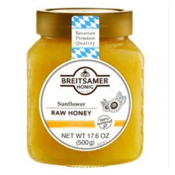 Breitsamer Creamy Sunflower Honey In Jar 17.6 Oz