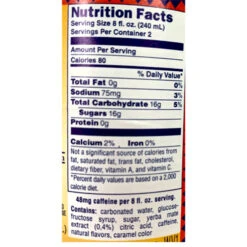 Club Mate Energy Soft Drink With Yerba Mate Tea, 12 Bottles, 16.9 Oz Per Bottle -Quality Food Store Club Mate Nutrition Panel 64753.1657118773