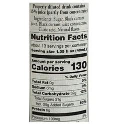 Darbo Austrian Black Currant Syrup 16.9 Fl.oz -Quality Food Store Darbo Austrian Black Currant Syrup Ingredients 27424.1655417758