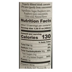 Darbo Austrian Raspberry Syrup 16.9 Fl.oz 7 Darbo Austrian Raspberry Syrup 16.9 Fl.oz -Quality Food Store Darbo Austrian Raspberry Syrup Ingredients 20505.1650913778