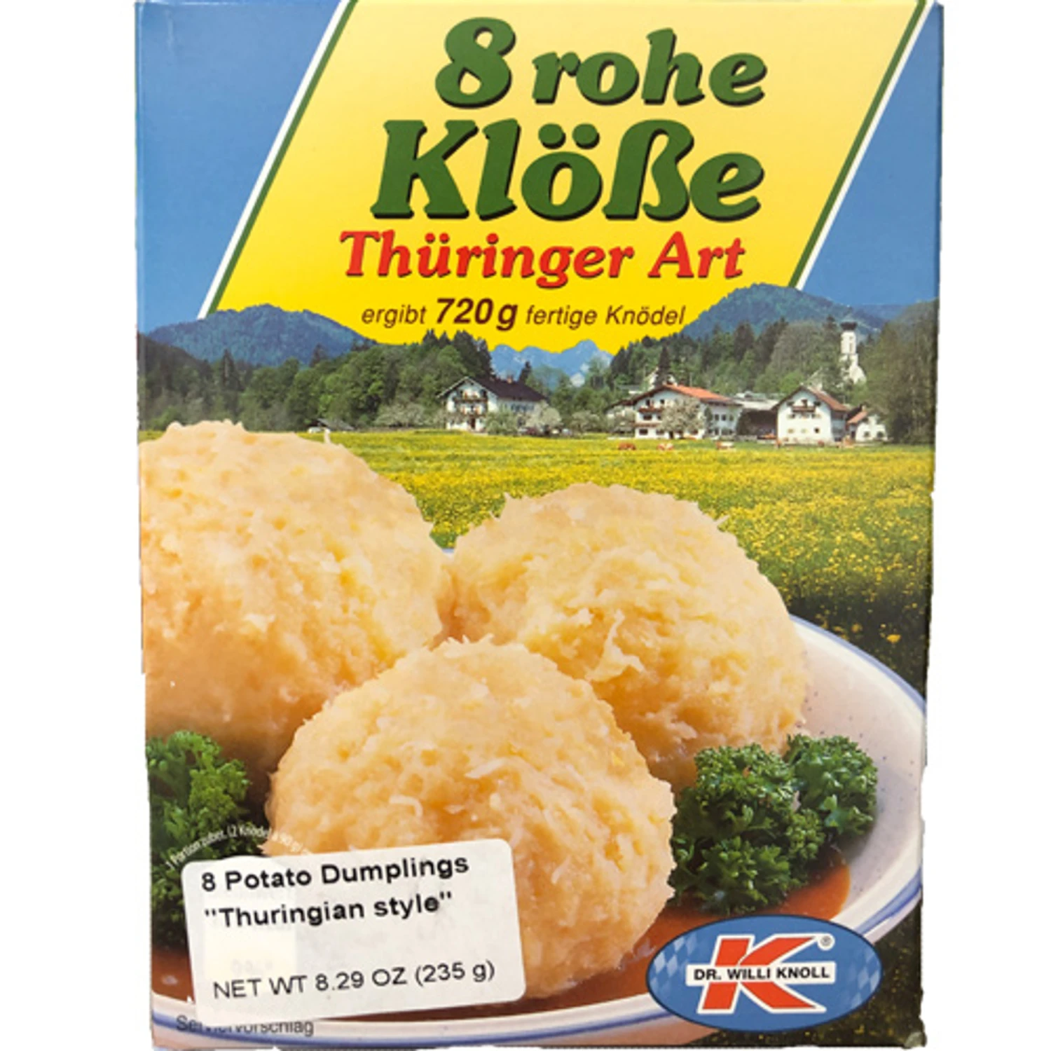 Dr. Knoll Thuringia Coarsely Ground Dumplings 8.3 Oz 3 Dr. Knoll Thuringia Coarsely Ground Dumplings 8.3 Oz