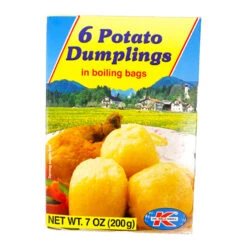 Dr. Knoll Bavarian Potato Dumplings "Half And Half " Boil In Bag 6 Ct. 7 Oz.