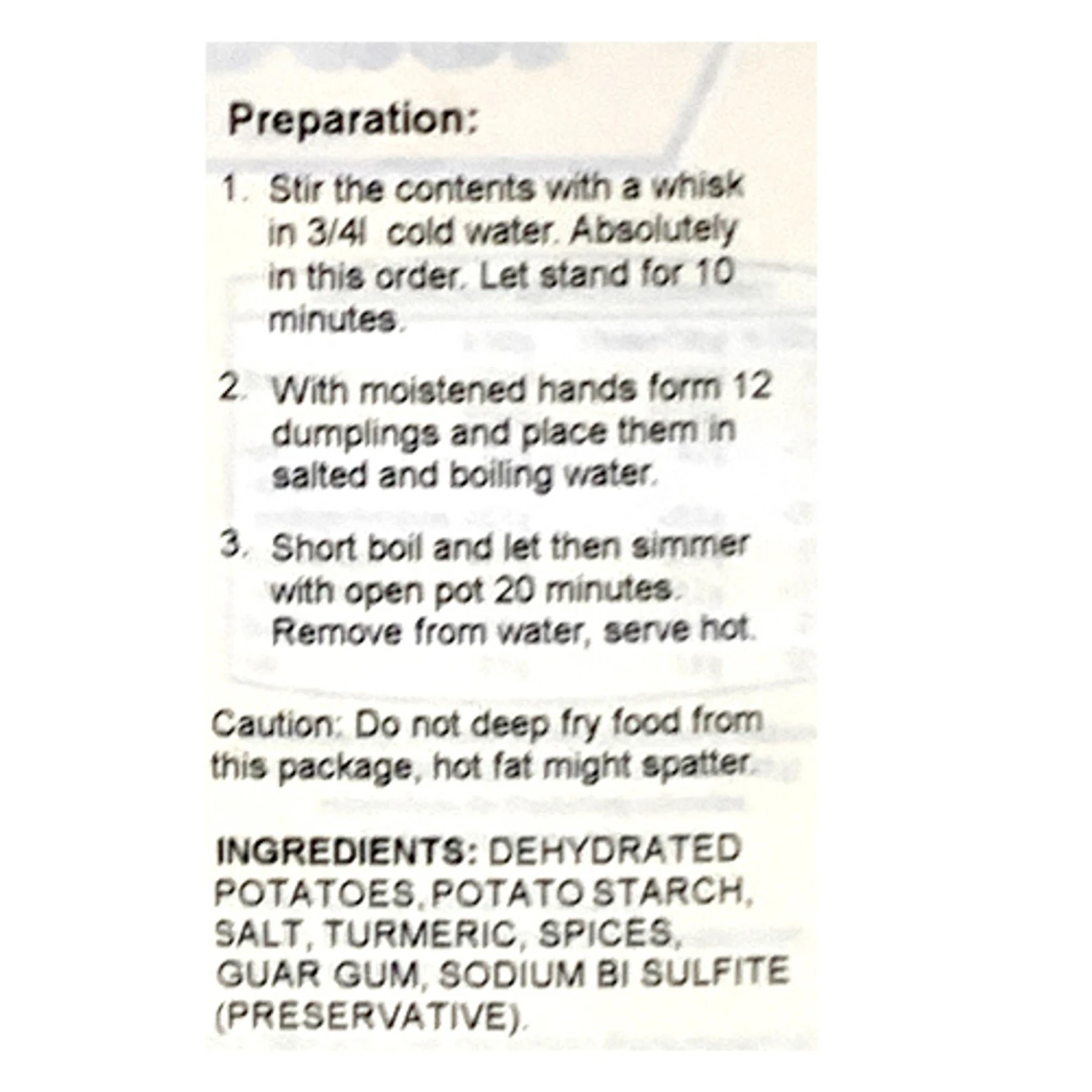 Dr. Knoll Bavarian-Style Potato Dumplings Mix In Box, 12 Pc, 10 Oz. 4 Dr. Knoll Bavarian-Style Potato Dumplings Mix In Box, 12 Pc, 10 Oz. - Image 2