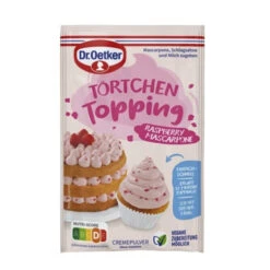 Dr. Oetker Cupcake Topping, Raspberry Mascarpone, 50g