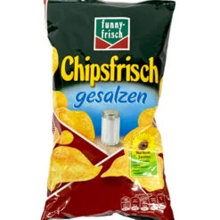 Funny Frisch "Chips Frish" Potato Chips, Lightly Salted, 6.2 Oz