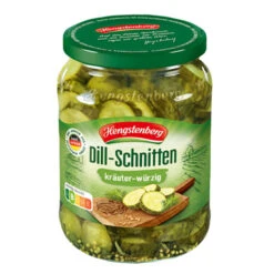 Hengstenberg "Dill-Schnitten" Pickles With Herbs In Jar - 24 Oz.