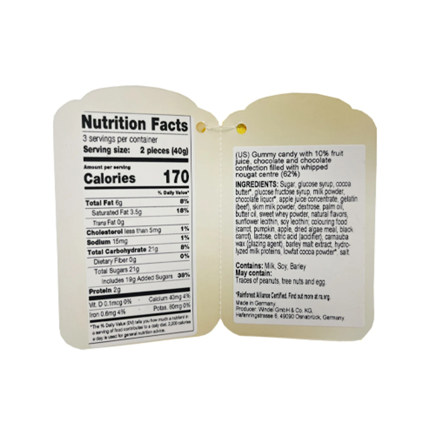 Windel Felt Easter Basket (assorted Sweets), 4.24 Oz 4 Windel Felt Easter Basket (assorted Sweets), 4.24 Oz - Image 2