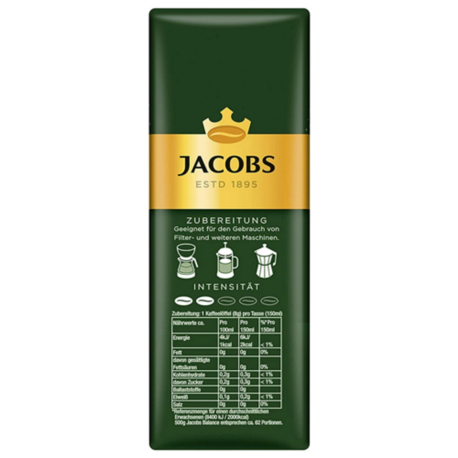 Jacobs Kroenung Balance Coffee, Ground, 17.6 Oz. 5 Jacobs Kroenung Balance Coffee, Ground, 17.6 Oz. - Image 3