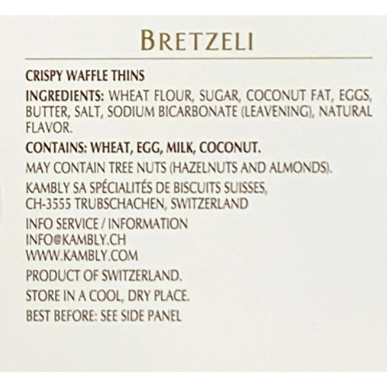 Kambly Bretzeli Crispy Waffle Thins, 3.5 Oz 5 Kambly Bretzeli Crispy Waffle Thins, 3.5 Oz - Image 3