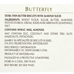 Kambly Butterfly Almond Butter Biscuits, 3.5 Oz -Quality Food Store Kambly Butterfly Almond Butter Biscuits Ingredients 99797.1654542436