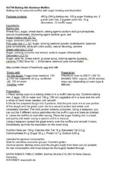 Kathi Kid's Birthday Cake Baking Mix Assortment, 4pc - SPECIAL PRICE -Quality Food Store Kathi Rainbow Muffin Mix Instructions 40560.1711741142