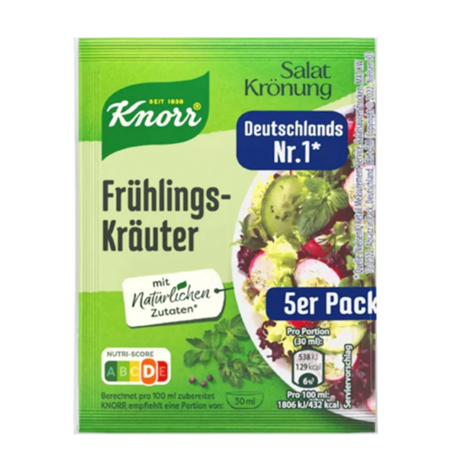 Knorr "Salatkroenung" Spring Herb Dressing Mix, 5 Pack 3 Knorr "Salatkroenung" Spring Herb Dressing Mix, 5 Pack