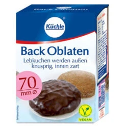 Kuechle Oblaten Round Baking Wafers 70mm 1.3 Oz