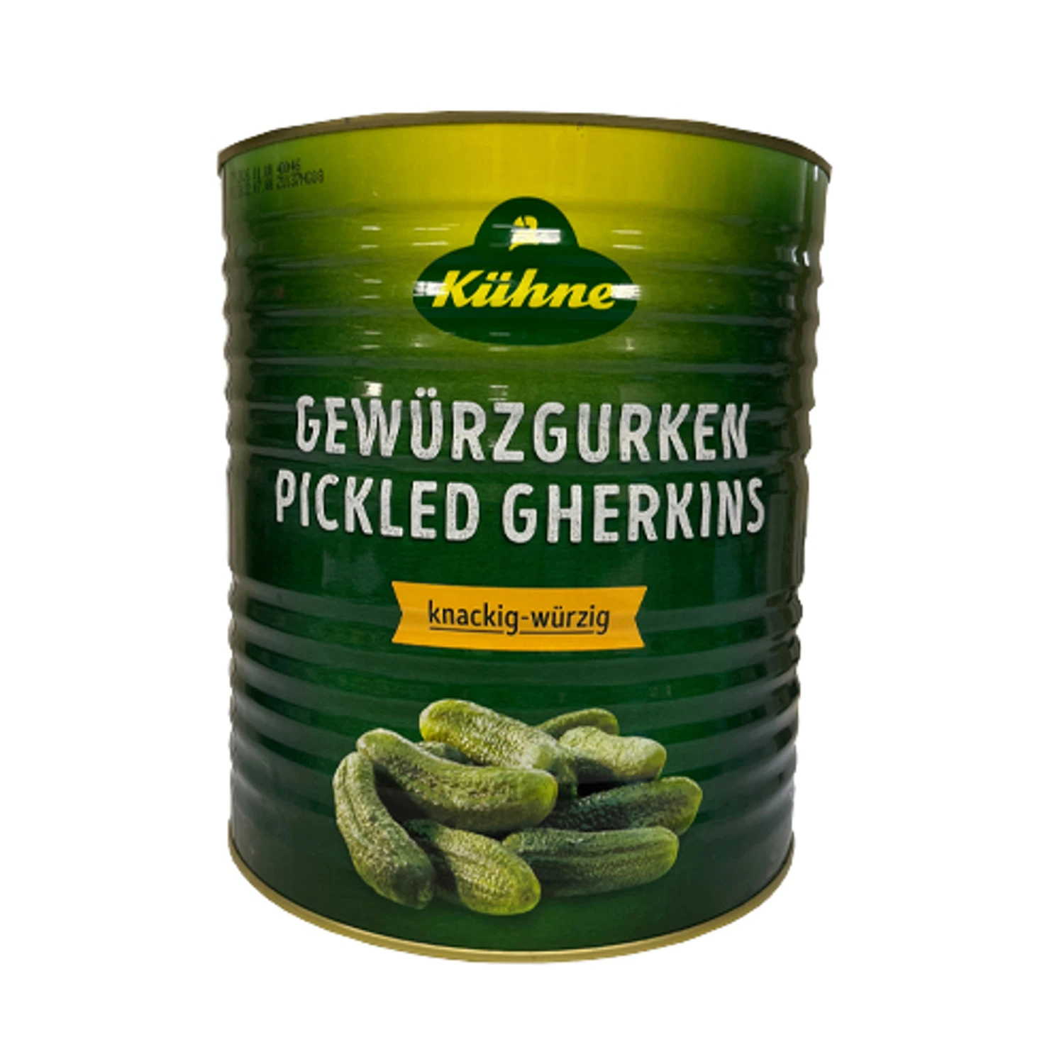 Kuehne Deli Gherkins Bulk, 22 Lb. Large Tin (55-60 Pc.) 3 Kuehne Deli Gherkins Bulk, 22 Lb. Large Tin (55-60 Pc.)