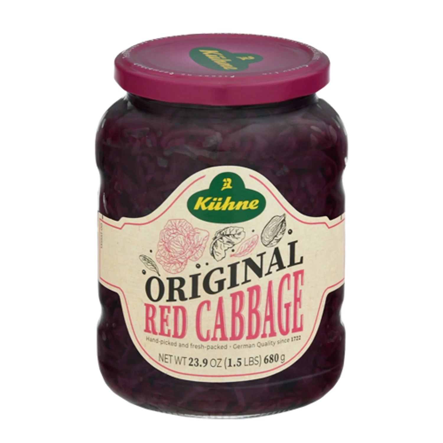 Kuehne "Original" Craft Red Cabbage, 23.9 Oz 3 Kuehne "Original" Craft Red Cabbage, 23.9 Oz