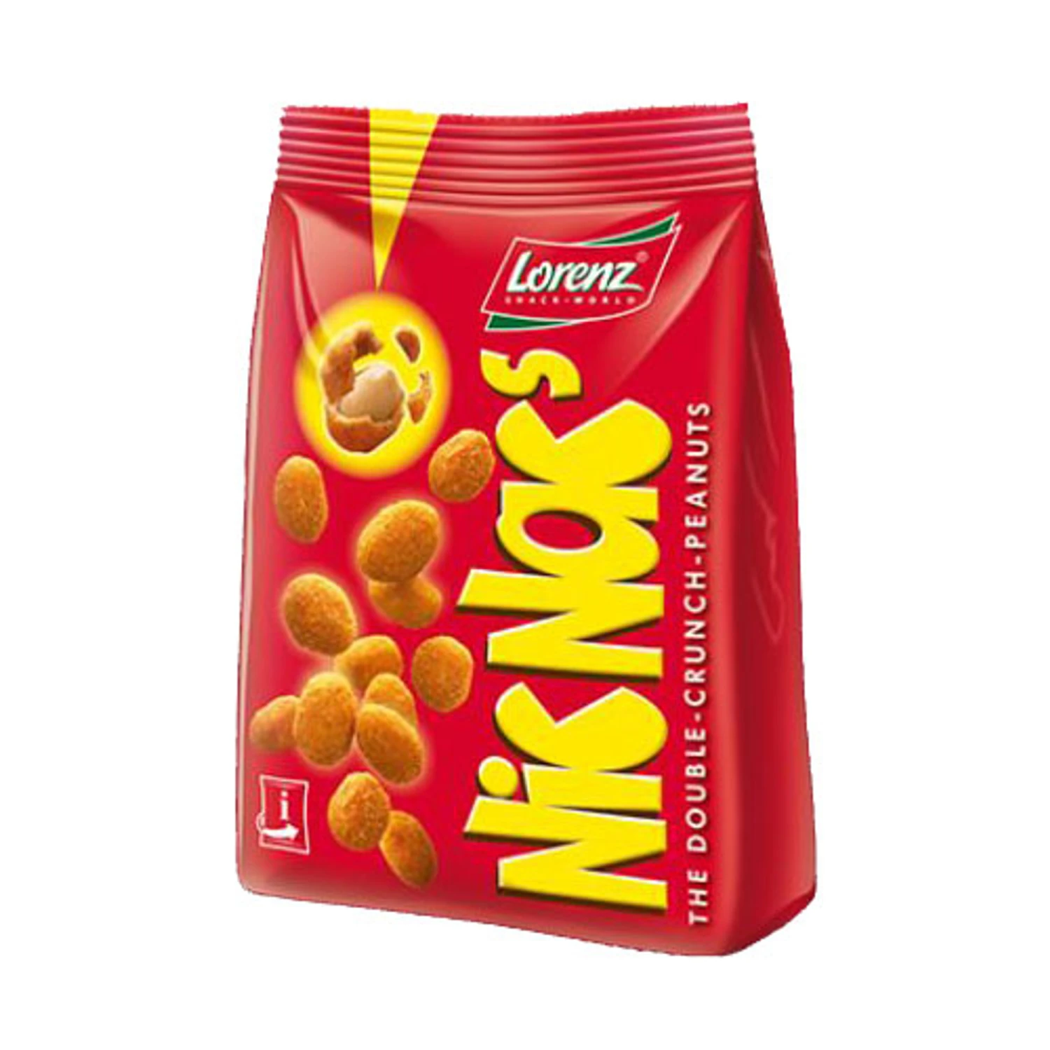 Lorenz Nicnacs Double Crunch Peanuts Snack Bag 4.4 Oz 3 Lorenz Nicnacs Double Crunch Peanuts Snack Bag 4.4 Oz