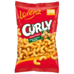 Lorenz Curly Peanut Flavored Puffed Corn In Bag 5.29 Oz