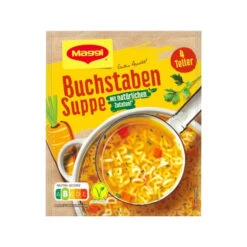 Maggi Alphabet Noodle Soup, Vegetarian, German, 3.5 Oz.