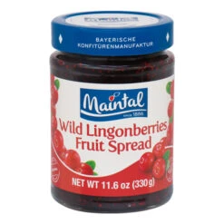 Maintal Bavarian Wild Lingonberry Fruit Spread 11.6 Oz