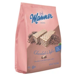Manner Austrian Chocolate Cream Wafers, Bag 7 Oz.