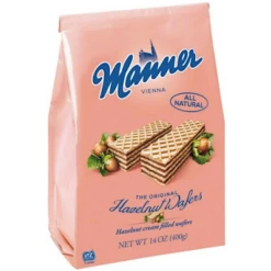 Manner Austrian Hazelnut Cream Wafers, Bag 14 Oz.