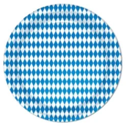 The Taste Of Germany "Blue White" Bavaria Plates 9" (8/pkg)