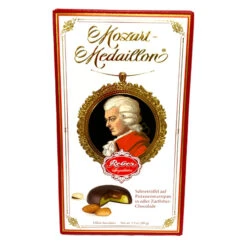Reber Mozart Marzipan Dark Chocolate Medallions, 10 Pc. - 3.5 Oz.