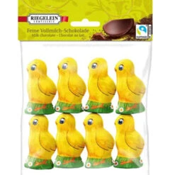 Riegelein Baby Chicks Chocolate Figures, 8 Pc. 100g