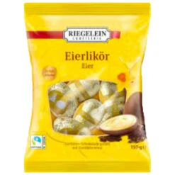 Riegelein "Eierlikör" Eggnog Brandy Filled Chocolate Eggs , 4.4 Oz