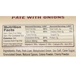 Schaller And Weber Oldenburger Liver Pate 7 Oz. -Quality Food Store Schaller and Weber Oldenburger Liver Pate Nutrition 76766.1653681030