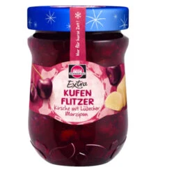 Schwartau "Kufenflitzer" Sour Cherry & Marzipan Preserves, 12 Oz