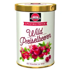 Schwartau Holstein Wild Lingonberry Preserves In Tin, 12.3 Oz