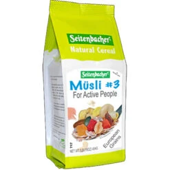 Seitenbacher # 3 For Active People All Natural Muesli Cereal With Tropical Fruits, 16 Oz