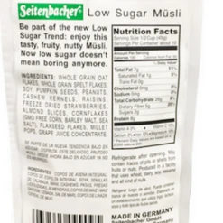 Seitenbacher Whole Grain Muesli With Strawberries, Low Sugar, 16 Oz.