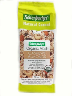 Seitenbacher Organic Muesli Cashews & Almonds Wheat Free, 16 Oz.