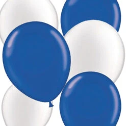 The Taste Of Germany "Blue White" Bavaria Balloon Set, 5 Pc. Per Color, 11" Round