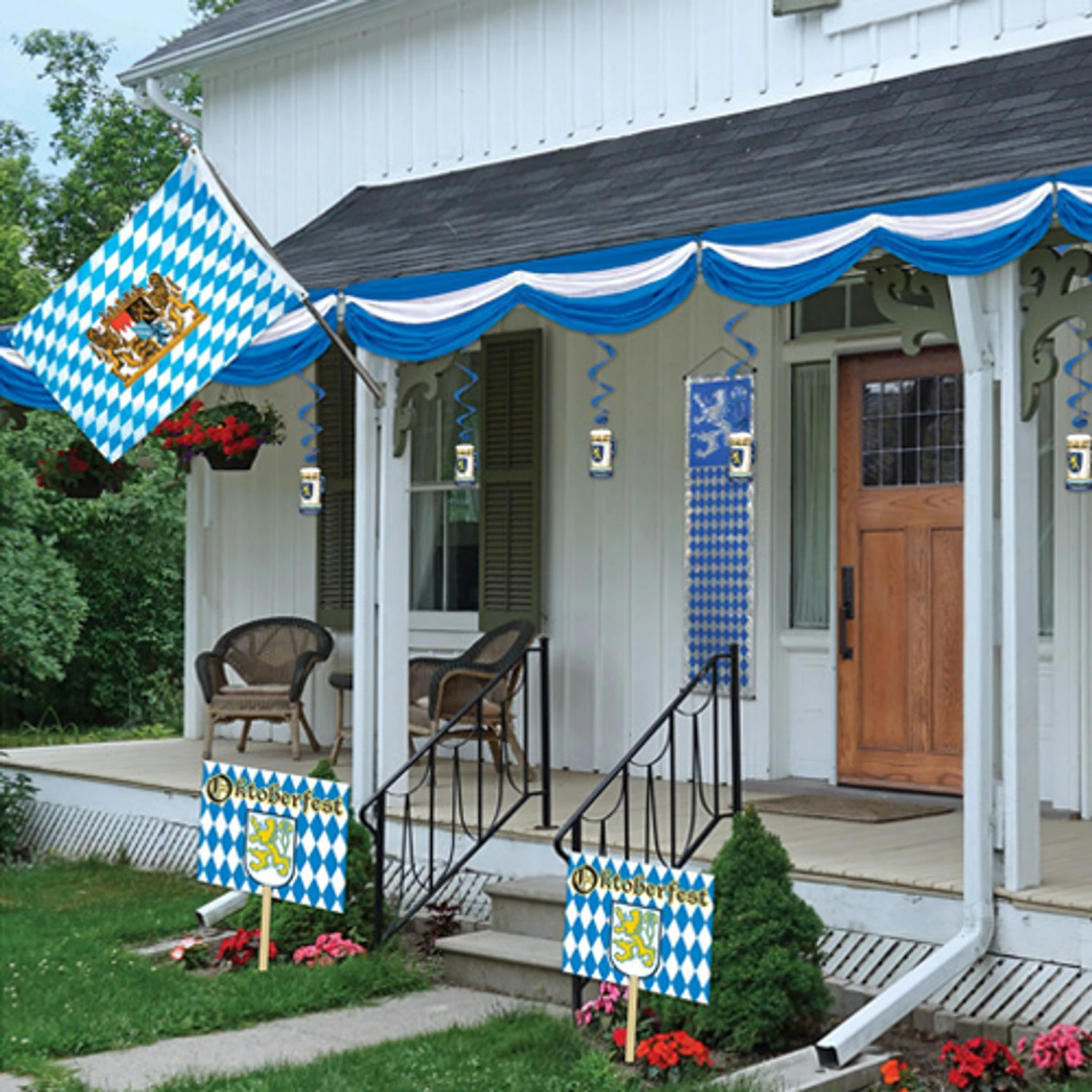 The Taste Of Germany "Blue White" Bavarian Flag, All Weather, 5 X 3 Feet 5 The Taste Of Germany "Blue White" Bavarian Flag, All Weather, 5 X 3 Feet - Image 3