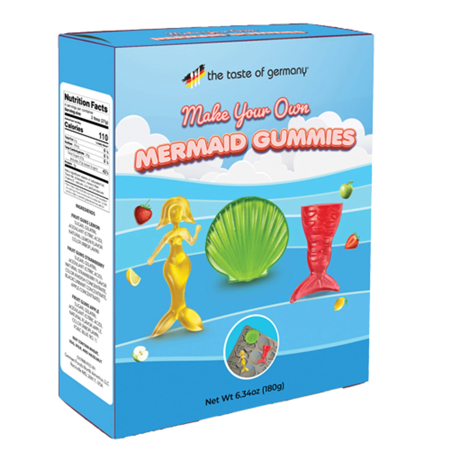 The Taste Of Germany "Make Your Own Mermaid Gummies," 180g 3 The Taste Of Germany "Make Your Own Mermaid Gummies," 180g