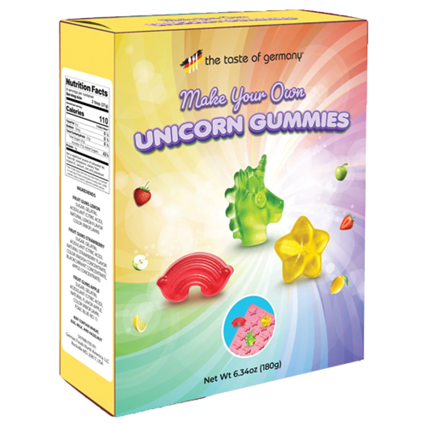 The Taste Of Germany "Make Your Own Unicorn Gummies" Kit, 180 G 3 The Taste Of Germany "Make Your Own Unicorn Gummies" Kit, 180 G