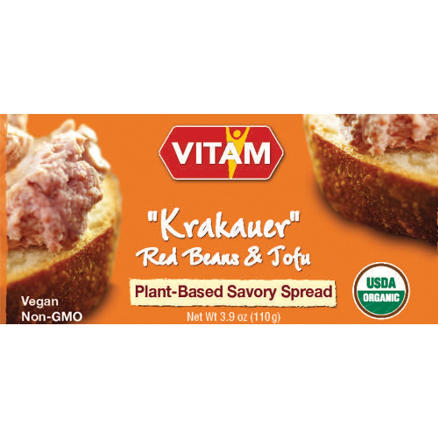 Vitam "Krakauer " Red Beans And Tofu Savory Spread, 4.2 Oz 4 Vitam "Krakauer " Red Beans And Tofu Savory Spread, 4.2 Oz - Image 2