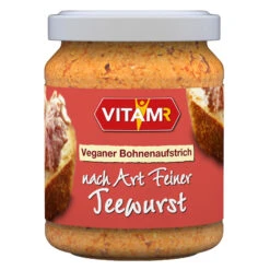 Vitam Vegan "Teawurst" Organic Plant Based Savory Spread, 4.2 Oz