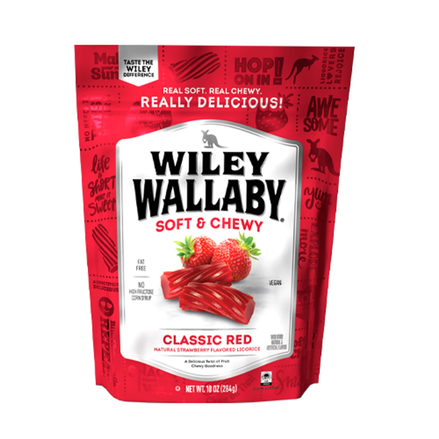 Wiley Wallaby Gourmet Red Licorice 10 Oz. Bag 3 Wiley Wallaby Gourmet Red Licorice 10 Oz. Bag