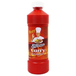 Zeisner Curry Ketchup, Hot, 17.5 Oz